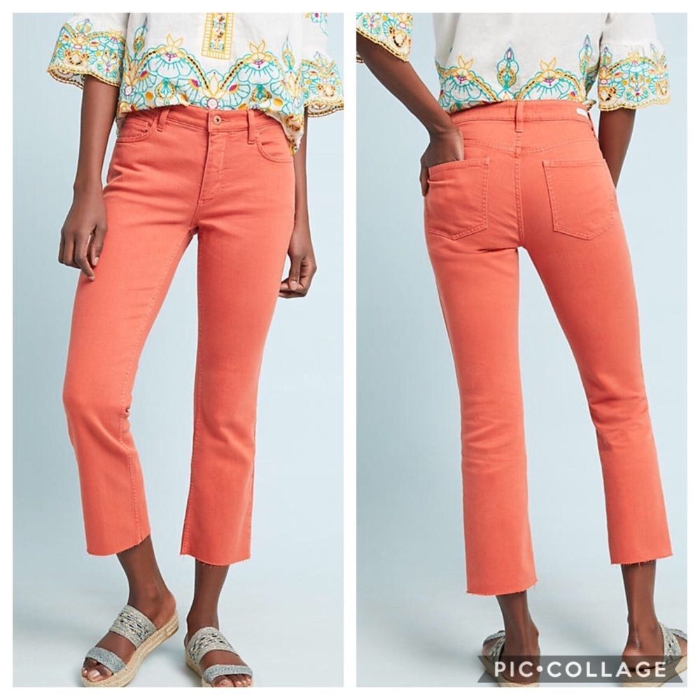 ANTHROPOLOGIE Pilcro High Rise Bootcut Crop Sz 30
